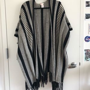 Free People fringe poncho